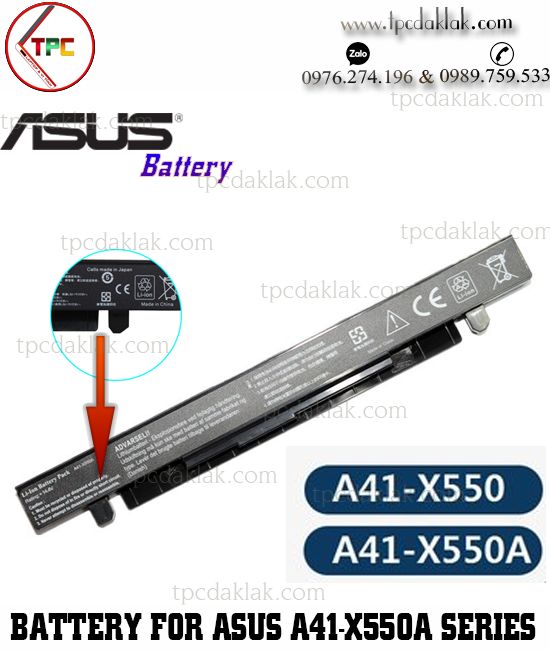 Pin Laptop Asus X450 - X550 - K450 - Y481C - R510 Series | Battery For Laptop  X450 - X550 